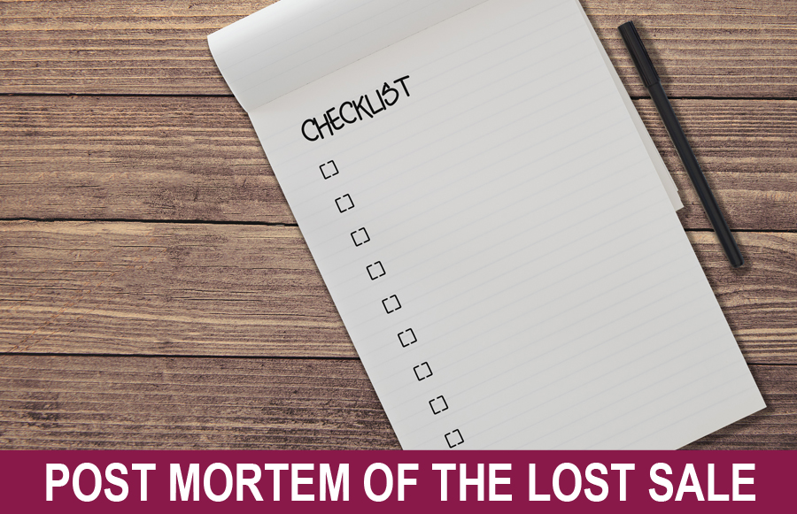 Post Mortem of the Lost Sale
